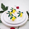 Tropical Yellow Lemon Napkin Rings Set of 4,Wedding Napkin Holder