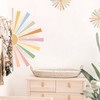 Half Sun Wall Decal Boho Sun Wall Stickers Half Rainbow