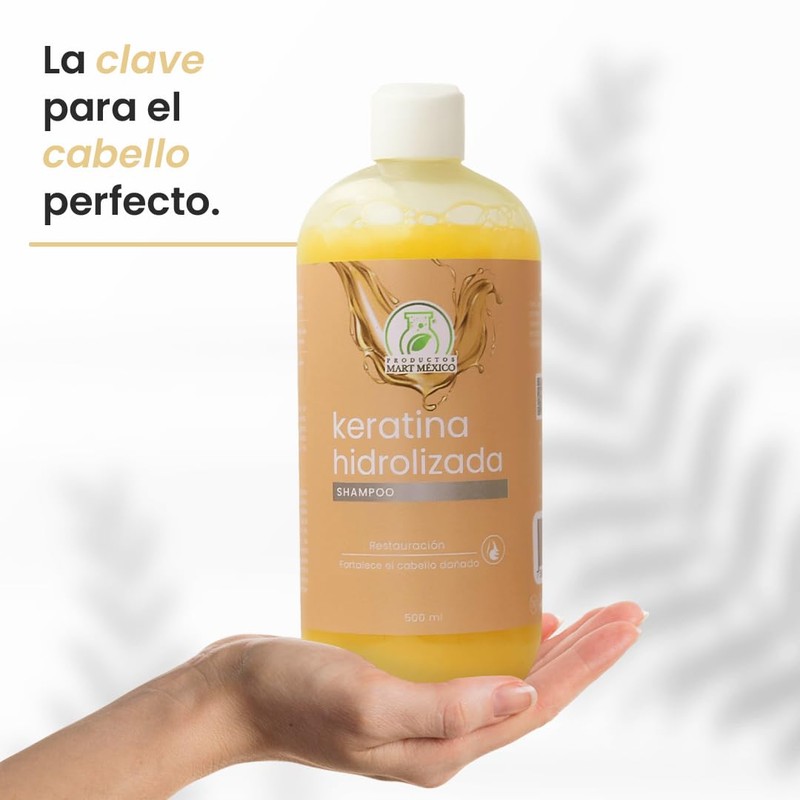 Shampoo Con Keratina Hidrolizada Productos Mart Mexico 500 Ml