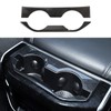 SQQP Center Console Rear Cup Holder Trim Cover, ABS Interior