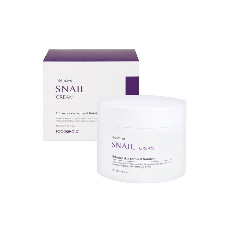 Food Aholic Intensive Snail Cream 100ml / Moisturizing Cream, Barrier