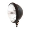 5.75" Bottom Mount Halogen Motorcycle Headlight Spotlight - Matte Black