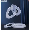 FEEIMOL Plastic Flat Washers Clear Nylon Seal M20 x 30
