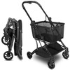 Foldable Multifunctional Trolley with Removable Handbag, Portable Folding Trolley with