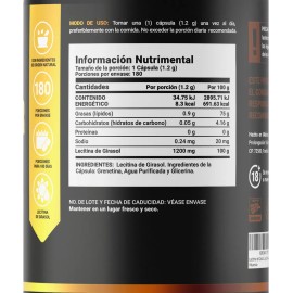 Lecitina D Girasol De 180 Cápsulas Sunflower Lecithin B Life