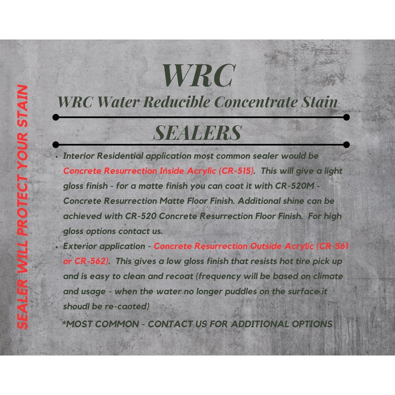 Concrete Stain Concentrate Just Add Water, User & Eco-Friendly Semi-Transparent