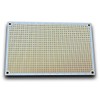 Double sided perforated grid board with round pads.