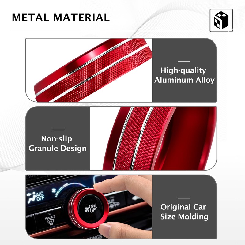 DvlynAuroa for Honda Pilot Accessories 2023-2025, 6pcs Aluminum Alloy Trim