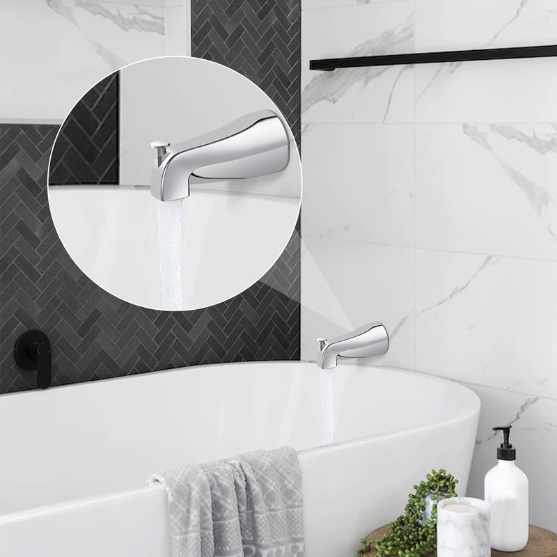Metal Universal Bathroom Tub Spout Compatible with Westbrass E531D-1F-62, Tub