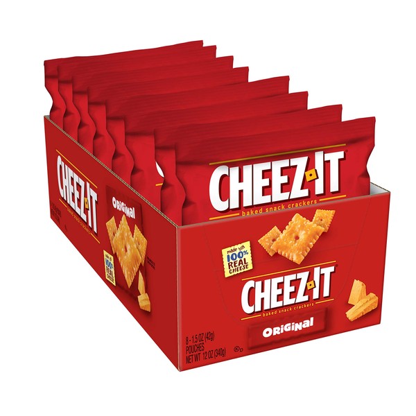 Cheez-It Baked Snack Cheese Crackers, Original, Single Serve, 1.5 oz