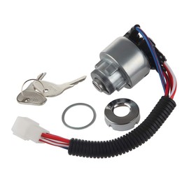 LARBI TC020-31820 Kubota Ignition Starter Switch With 3 Position 5 Termials 2 Keys for Kubota Tractor,B2150,M6800,M4900,BX2200,B1700E,13750,KX91-3,14150,13010, L2800F,L4400F,MX5000F