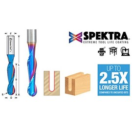 Amana Tool - 46384-K Solid Carbide Spektra Extreme Tool Life Coated Up-Cut Ball Nose Spira