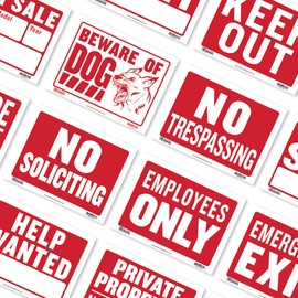 BAZIC Products Open & Closed Sign 9"X12", Double Sides Plastic Vinyl Signs, Business Store Office Restaurants Bars Shops, Waterproof indoor Sigane, 1-Pack