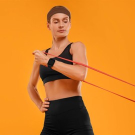 7 Pack Headbands for Women Non Slip Sports Hair Bands for Yoga Running Workout Soft Cotton Cloth Stretchy Headband for Women Elastic Sweat Headband for Women's Hair Hair Accessories (7 Colors)