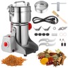 Grain Mill Grinder 800g, Electric Stainless Steel High-Speed Spice Herb