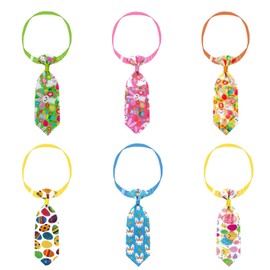JUFYVO 6pcs Easter Pet Necktie Adjustable Dog Necktie Dog Cat Easter Costume Accessory Dogs Cat Grooming Supplies for Pet