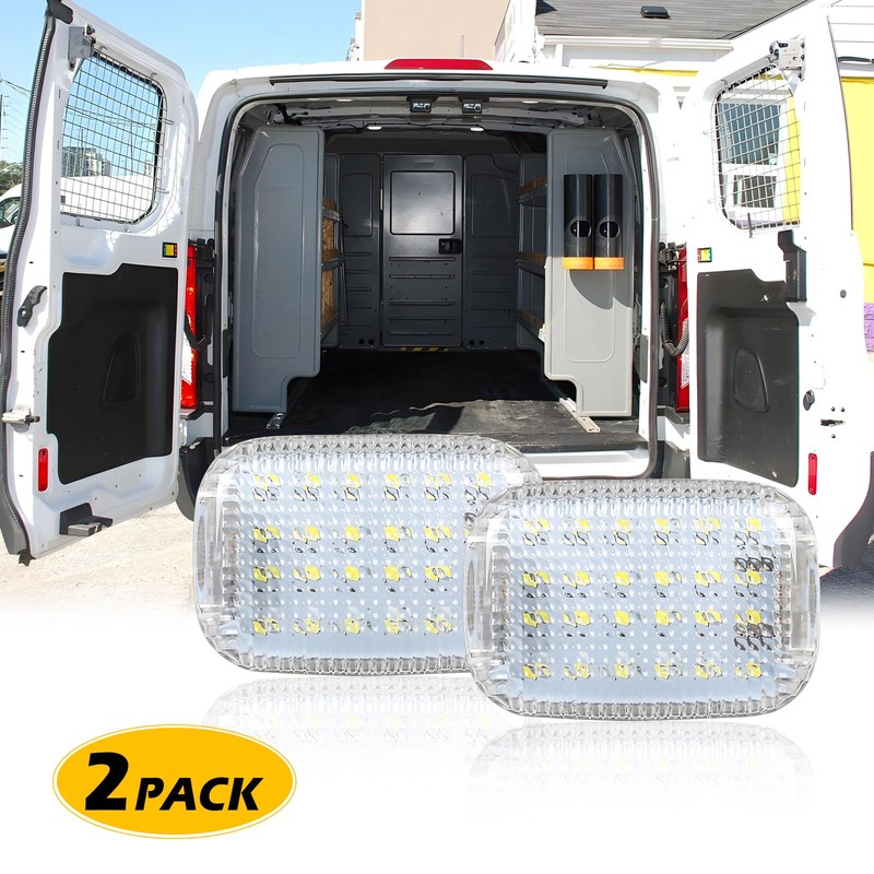 2Pcs Van Cargo Room LED Lights, Replacement for 2015-2024 Ford