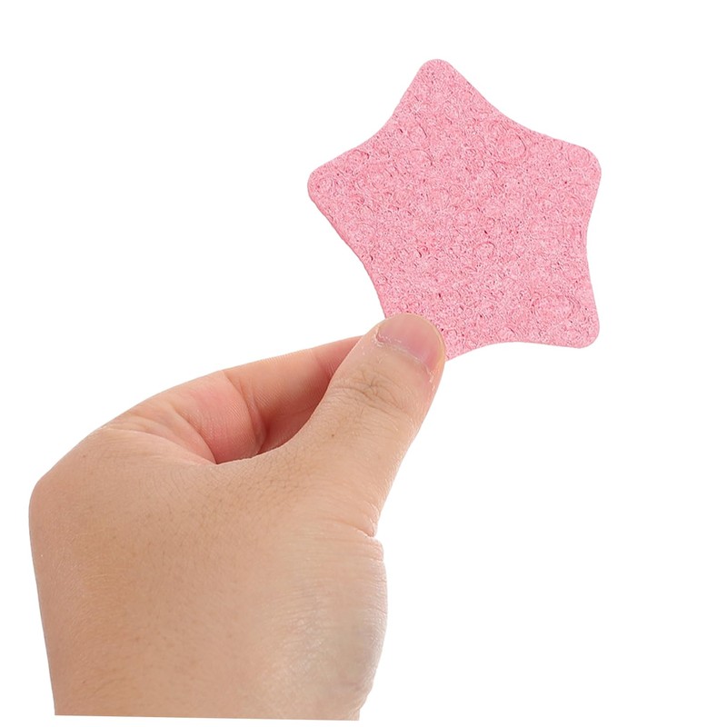 Healeved Skin-Safe Makeup Removal Pads 25 Pack Star Cotton Pads