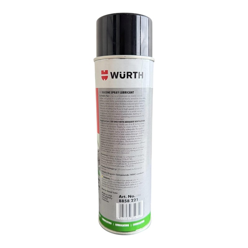 AquaNation Listing for Wurth Silicone Spray Lubricant 13.5 oz –