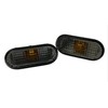 Side Indicator Black Oval Left and Right Set Compatible with