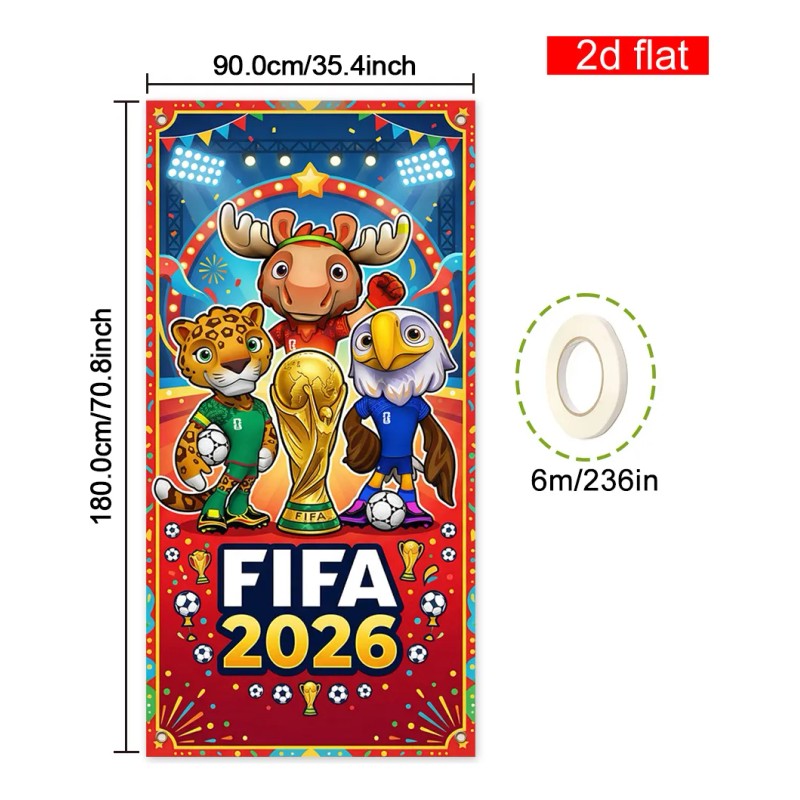 Funda De Puerta Para La Copa Mundial 2026, Diseño De