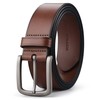 Buffway Men's Leather Belt,1.5" Handcrafted Top-Grain Leather – Durable,Comfortable,Suitable for