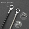Floyutin 10 Pcs 1/8"(3mm) Wire 40" Vinyl Coated Stainless Steel