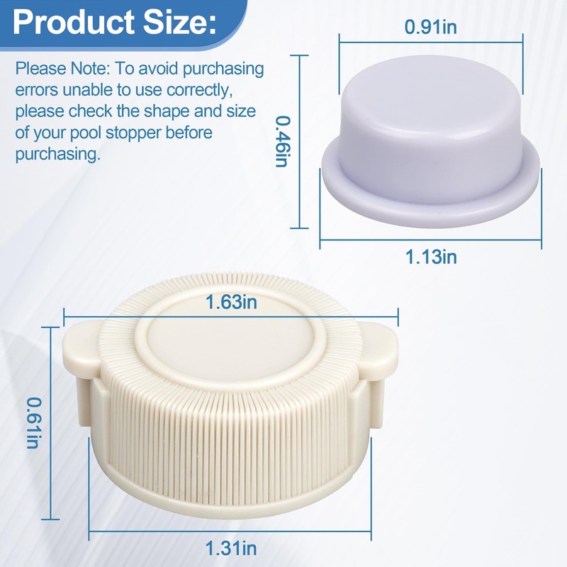 4569 Pool Drain Cap Plug for Intex Above Ground Pool,