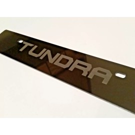 StreetRays [Originals] [SR] Black Front License Plate Delete FOR 'Tundra' Full Laser Engraved Logo