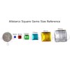 Allstarco 8mm Flat Back Square Acrylic Rhinestones Small Face Gems
