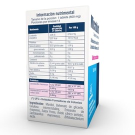 Microbiot Tabletas Masticables, 3.2 billones de probióticos Lactobacillus rhamnosus LGG y Bifidobacterium lactis BB-12, 14 tabletas sabor fresa