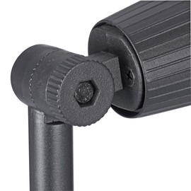 Sterno Home Ribbed Cast Aluminum Halogen Spotlight - Black Finish