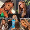 SIFULAN 13x4 Straight Highlight Lace Front Human Hair Wigs 180%