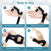Wepai Thumb Orthosis Left Right, Breathable Lightweight Thumb Bandage for