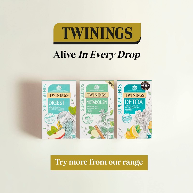Twinings Superblends Digest Tea - Ginger & Turmeric Herbal Tea