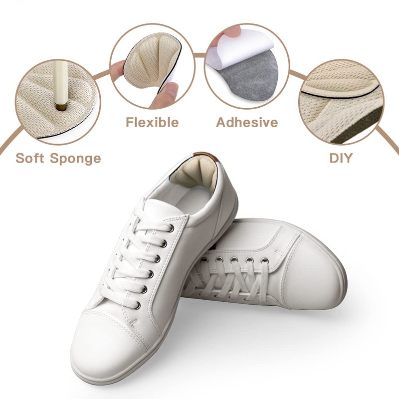 Flintronic 4 pairs sneaker repair patch, heel patch, shoe heel