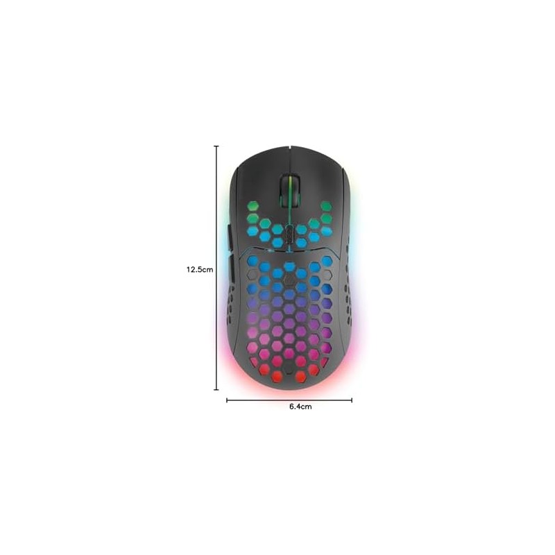 MARSGAMING Mars Gaming MMW3 - Ratón inalámbrico para gaming, RGB