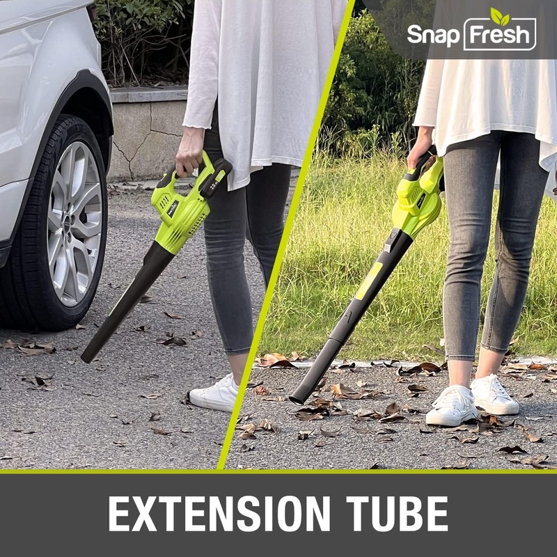 SnapFresh Cordless Leaf Blower - 20V Electric Leaf Blower 130