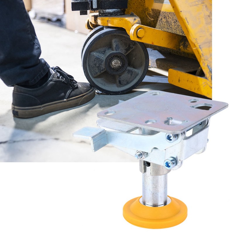 Trolley Brake Floor Lock Iron Galvanized Trolley Cart Lock with