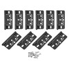 uxcell 10Pcs 3x1.4 Inch Door Hinges Non-Mortise No Noise Bifold