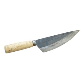 Crude - Asian Carbon Steel Boning Chef Kitchen Knife, Sharp, 7 Inch Round Handle