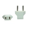 X-SHIYUN 2 PCS American USA to European Outlet Plug Adapter(White)