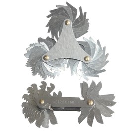 Archerest Screw Pitch Gauge (2 Pack), Pitch Cutting Gauge Caliper Gages Measuring Tool, 51 Pcs America SAE Type + 58 Pcs Metric & America SAE Type & British Whitworth (Screw Pitch Gauge (2 Pack))