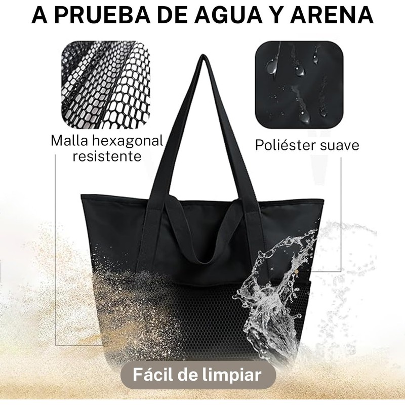 Bolso de Mano Para Mujer,Bolso de Viaje,Bolsa de Playa Plegable