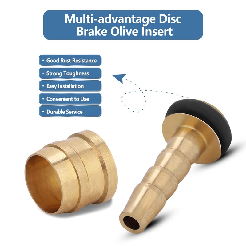 Bike Olive and Connecting Insert, Hydraulic Disc Brake Hose Olive