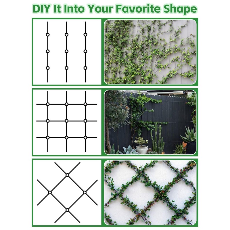 100FT Garden Wire Trellis for Climbing Plants, Kalolary T316 Stainless