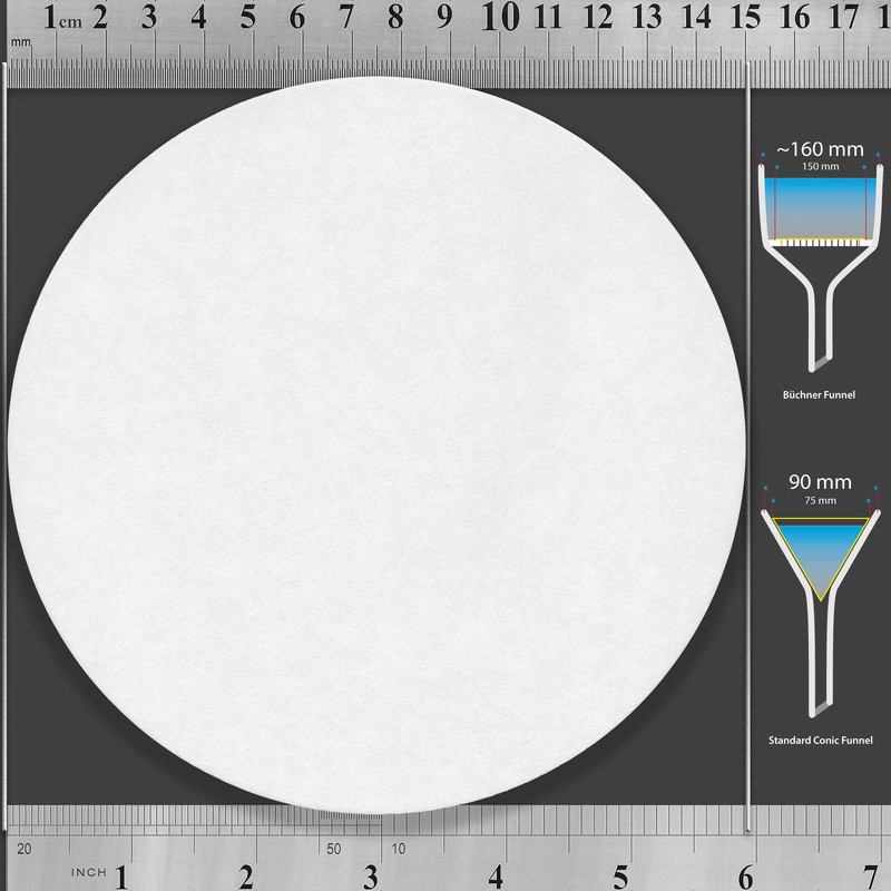 zenpore 15 cm Lab Filter Paper, Standard Qualitative Grade 4