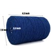 Leecogo Royal Blue 2.5mm Jute Twine 328 Feet Heavy Duty