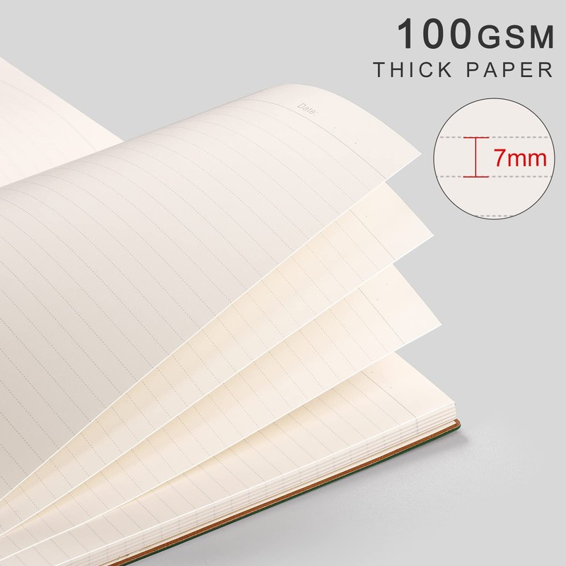 AHGXG Large A4 Notebook College Ruled - 320 Pages Thick