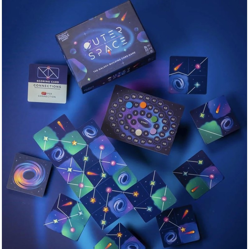 Professor Puzzle Outer Space Galaxy-Building Card Game